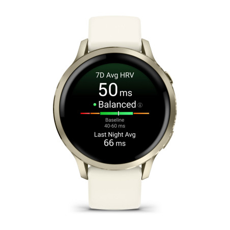 Garmin 010-03013-00 Venu 4, 3,05 cm (1.2"), AMOLED, Pantalla táctil, 8 GB, GPS (satélite), 33 g