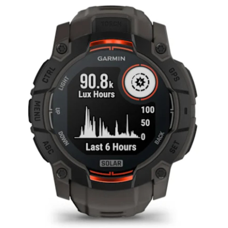 Garmin 010-02935-00 Instinct 3 Solar, 3,3 cm (1.3"), MIP, Pantalla táctil, GPS (satélite), 58 g