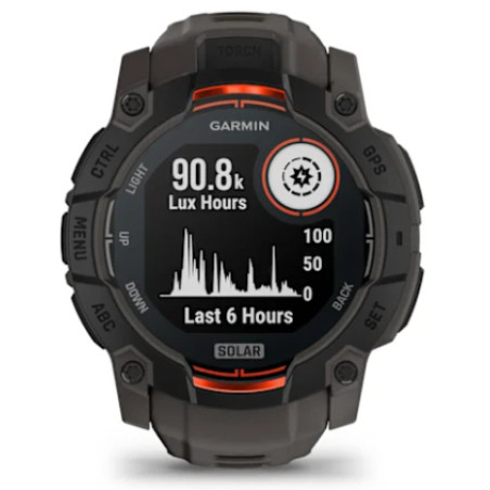 Garmin 010-02935-00 Instinct 3 Solar, 3,3 cm (1.3"), MIP, Pantalla táctil, GPS (satélite), 58 g