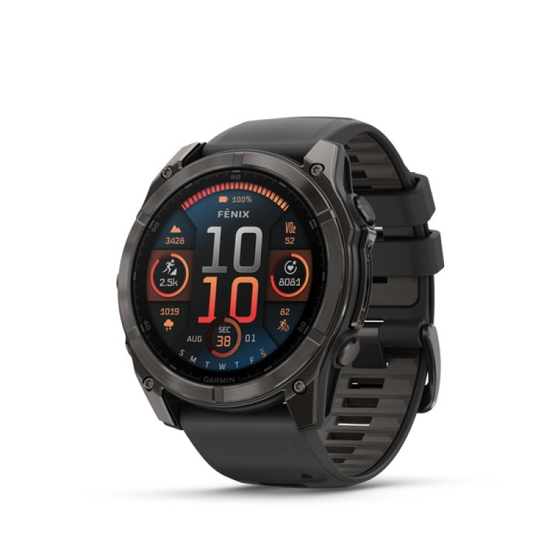 Garmin 010-02905-21 Fenix 8, 3,56 cm (1.4"), AMOLED, Pantalla táctil, 32 GB, GPS (satélite), 76 g
