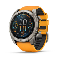 Garmin 010-02905-11 Fenix 8, 3,56 cm (1.4"), AMOLED, Pantalla táctil, 32 GB, GPS (satélite), 76 g