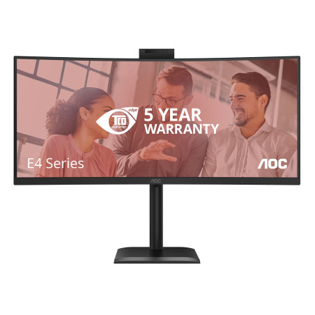 AOC CU34E4CW E4 CU34E4CW, 86,4 cm (34"), 3440 x 1440 Pixeles, UltraWide Quad HD, LED, 4 ms, Negro