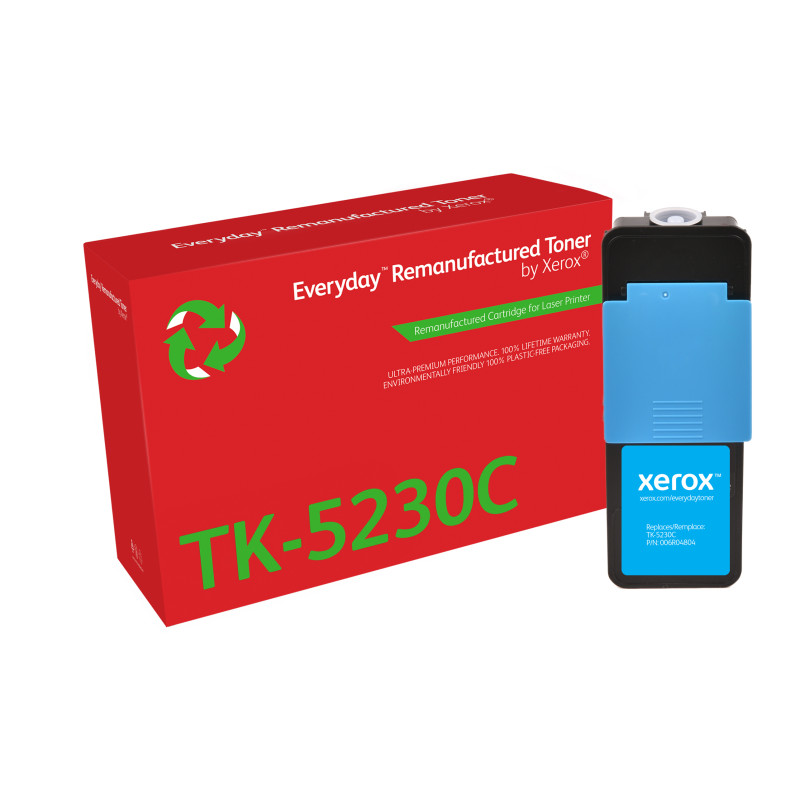 Xerox 006R04804 Tóner Everyday™ Cian remanufacturado de es compatible con Kyocera TK-5230C, Capacidad estándar, 2200
