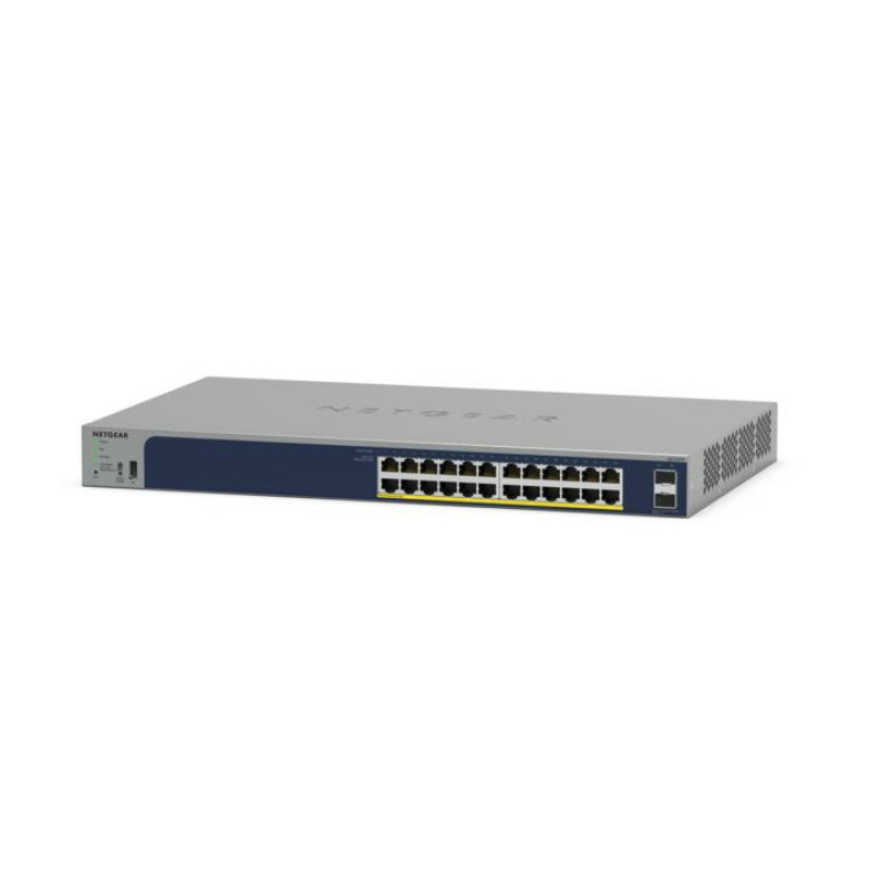 NETGEAR GS724TPP-300EUS GS724TPv3, Gestionado, L2, Gigabit Ethernet (10/100/1000), Energía sobre Ethernet (PoE), Montaje en