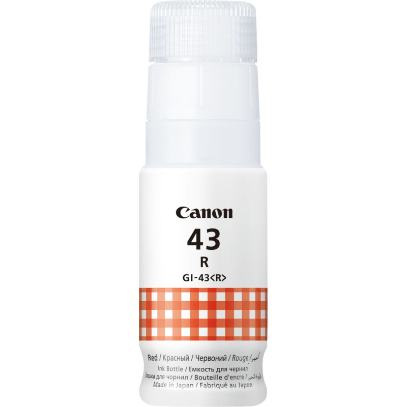 Canon 4716C001 GI-43R, Original, Rojo, Canon, PIXMA G640 PIXMA G540, 60 ml, Inyección de tinta