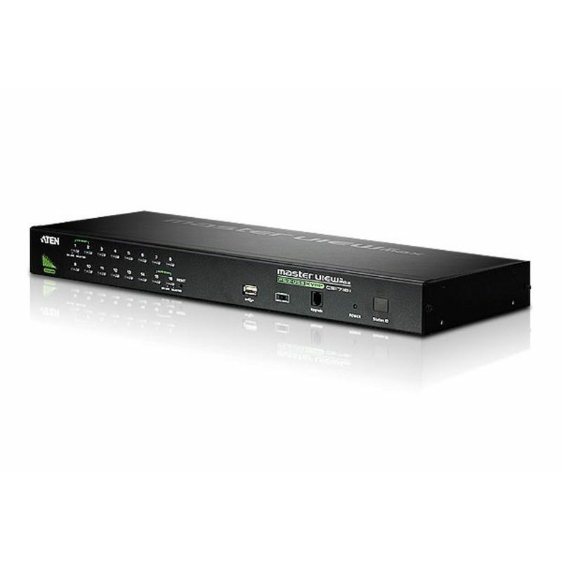 ATEN CS1716A-AT-G Switch KVM VGA PS/2-USB de 16 puertos con puerto para conexión en cadena y periféricos USB, 2048 x 1536