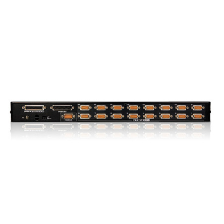 ATEN CS1716A-AT-G Switch KVM VGA PS/2-USB de 16 puertos con puerto para conexión en cadena y periféricos USB, 2048 x 1536