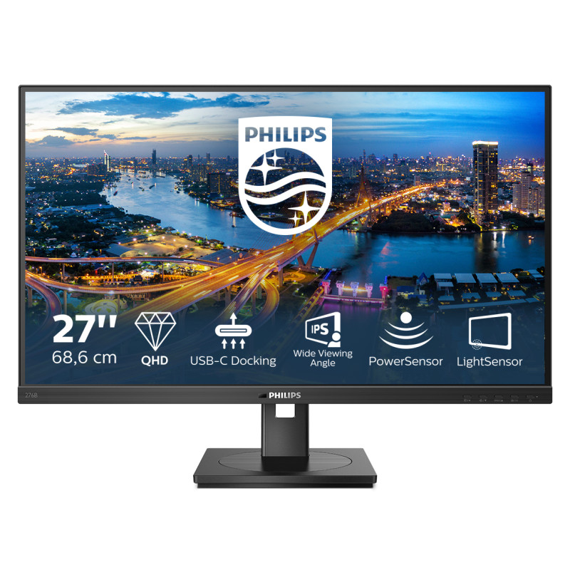 Philips 276B1/00 276B1/00, 68,6 cm (27"), 2560 x 1440 Pixeles, Full HD, LED, 4 ms, Negro