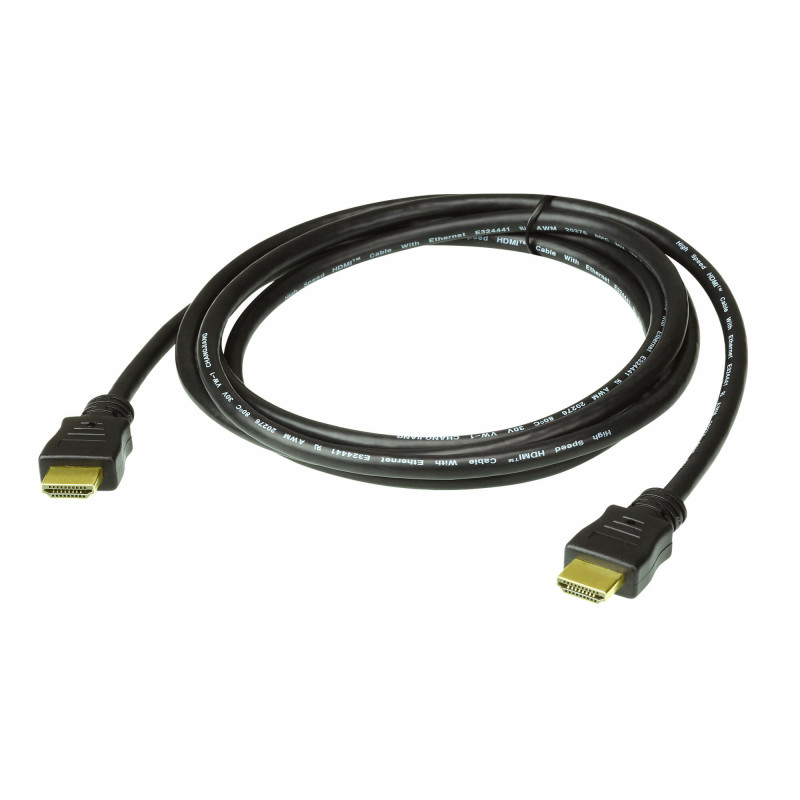 ATEN 2L-7D02H-1 Cable HDMI True 4K de alta velocidad con Ethernet de 2 m, 2 m, HDMI tipo A (Estándar), HDMI tipo A