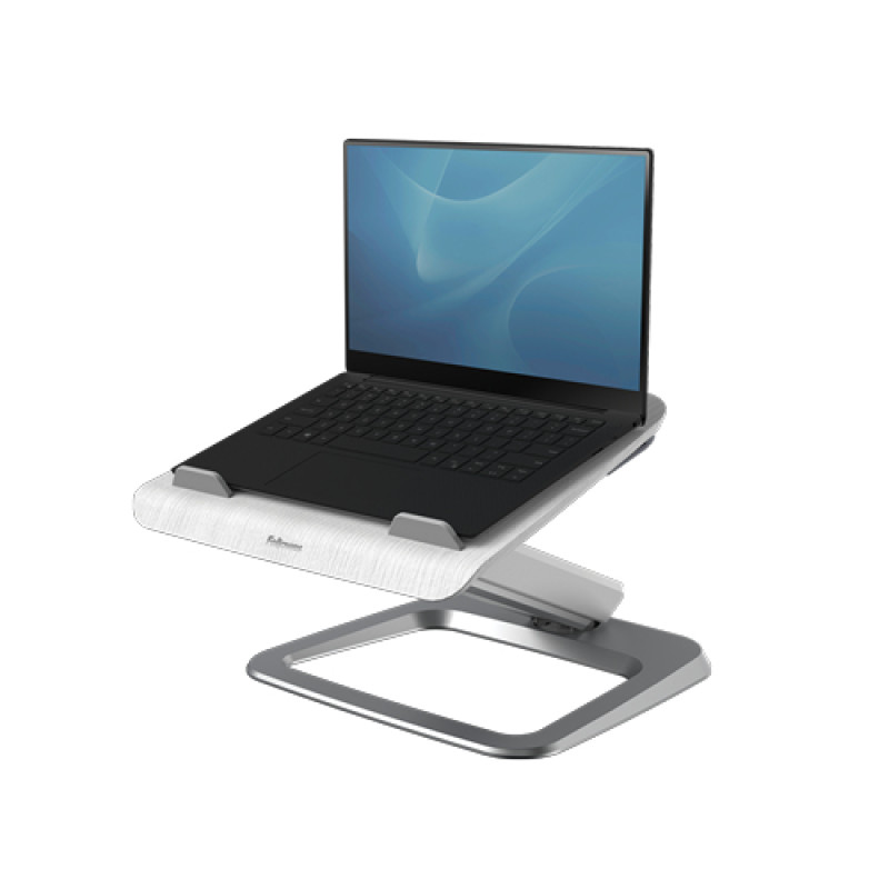 Fellowes 8064401 8064401, Soporte para ordenador portátil, Blanco, Acero, Madera, 48,3 cm (19"), 4,5 kg, 102 - 406 mm