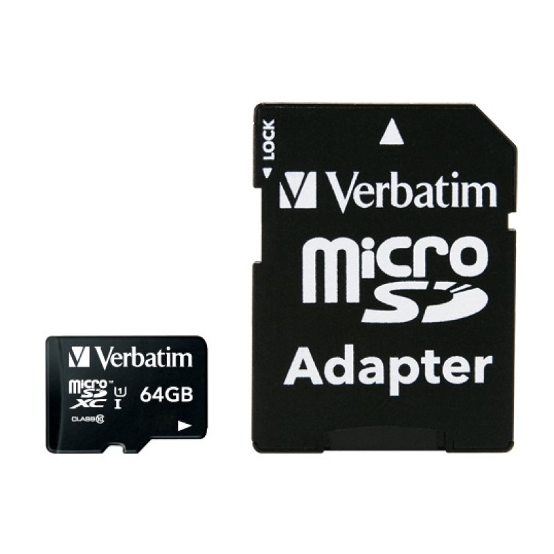 Verbatim 44084 Premium, 64 GB, MicroSDXC, Clase 10, 90 MB/s, Class 1 (U1), V10