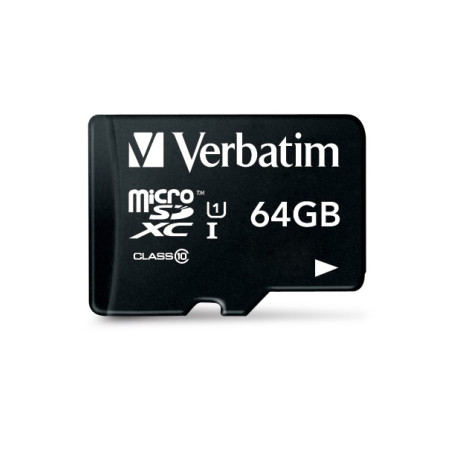 Verbatim 44084 Premium, 64 GB, MicroSDXC, Clase 10, 90 MB/s, Class 1 (U1), V10