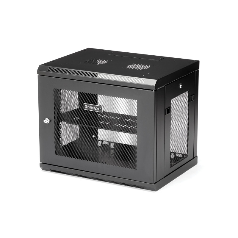 StarTech.com RK9WALM Armario Rack de Pared para Servidores 9U 19"2 Columnas y Estante 1U - Rack de Servidores de Montaje en