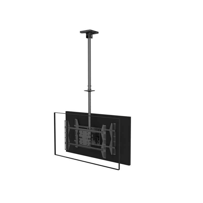 Equip 650370 Soporte de TV de doble pantalla para montaje en techo de 32"-75, 80 kg, 81,3 cm (32"), 165,1 cm (65"), 100 x 100