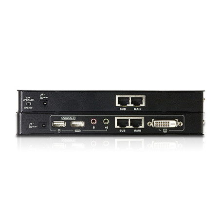 ATEN CE600-AT-G Extensor KVM Cat 5 DVI USB (1024 x 768 a 60m), Transmisor y receptor, Alámbrico, 60 m, Cat5, Cat5e, 1920 x