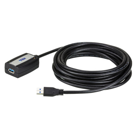 ATEN UE350A-AT Cable extensor USB 3.2 Gen1 de 5 m, 5 m, USB A, USB A, USB 3.2 Gen 1 (3.1 Gen 1), 5 Gbit/s, Negro