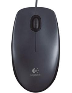 raton m90 con cable usb optico 3 botones ambidiestro gris