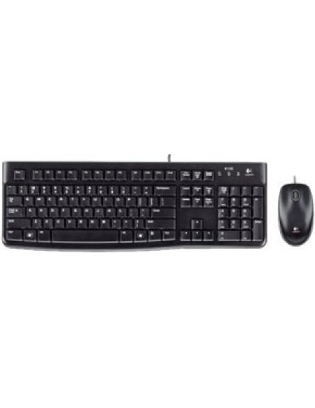 teclado y raton mk120 con cable usb formato normal negro