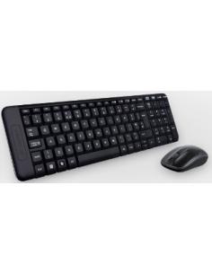 teclado y raton mk220 inalambrico con receptor usb nano 2.4ghz formato compacto negro