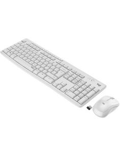 teclado y raton mk295 inalambrico con receptor usb nano 2.4ghz formato normal teclas silenciosas blanco