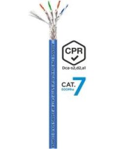 cable de red desde rj45 macho a rj45 macho sftp awg23 lszh cpr dca categoria 7 longitud 305 metros azul