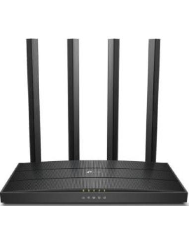 router ac1200 wifi gigabit dual band 2.4ghz hasta 300mbps 5ghz hasta 867mbps 4 antenas externas 1 antena interna 4 puertos lan 1