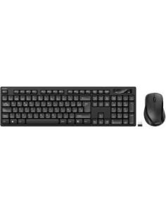 teclado y raton wireless combo 2.4ghz con nano receptor usb color negro