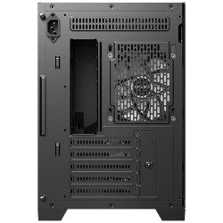 Antec 0-761345-10253-7 FLUX M, Micro Torre, PC, Negro, ITX, micro ATX, Plástico, Acero, Vidrio templado, Juego 2