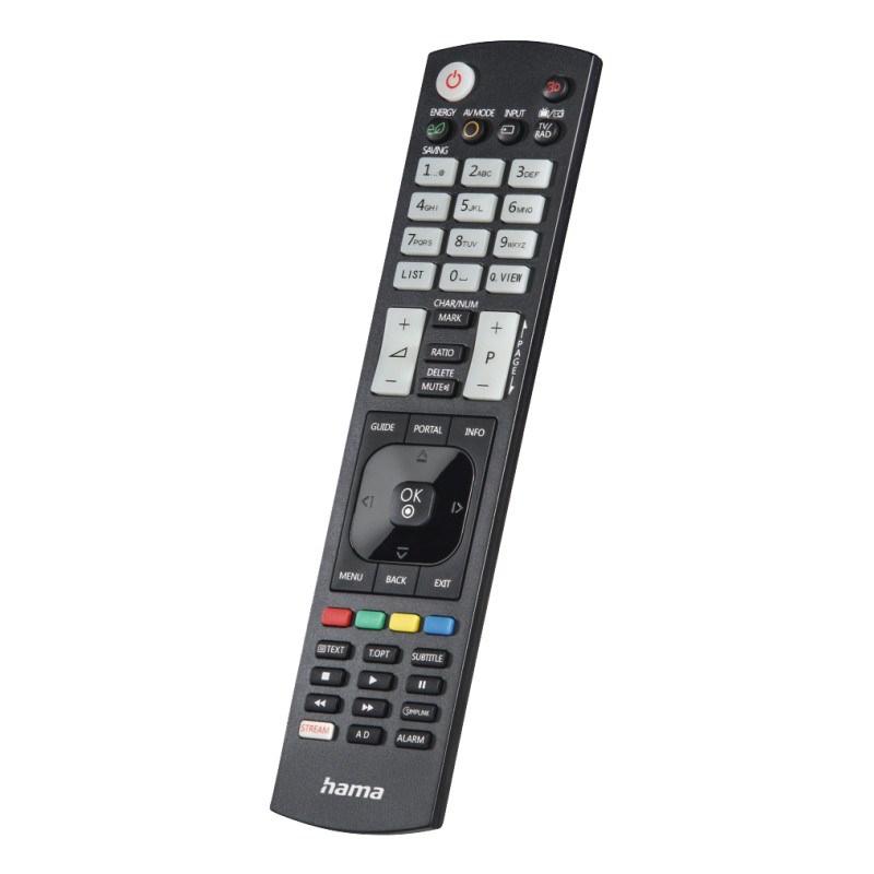 Hama 00221061 00221061, TV, IR inalámbrico, Botones, Negro