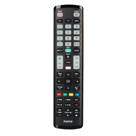 Hama 00221060 00221060, TV, IR inalámbrico, Botones, Negro