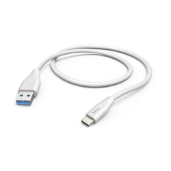 Hama 00201596 00201596, 1,5 m, USB A, USB C, USB 2.0, 0,48 Gbit/s, Blanco