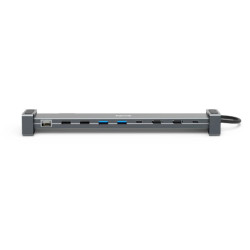 Hama 00200145 Connect2Office Basic, Alámbrico, USB 3.2 Gen 1 (3.1 Gen 1) Type-C, 100 W, 10,100,1000 Mbit/s, Antracita, Gris, 5