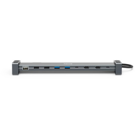 Hama 00200145 Connect2Office Basic, Alámbrico, USB 3.2 Gen 1 (3.1 Gen 1) Type-C, 100 W, 10,100,1000 Mbit/s, Antracita, Gris, 5