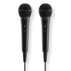 Hama 00046002 Karaoke, Micrófono para karaoke, -75 dB, 100 - 10000 Hz, 600 Ω, Unidireccional, Alámbrico