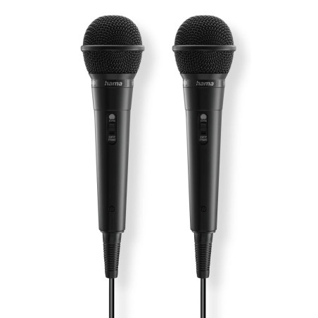 Hama 00046002 Karaoke, Micrófono para karaoke, -75 dB, 100 - 10000 Hz, 600 Ω, Unidireccional, Alámbrico