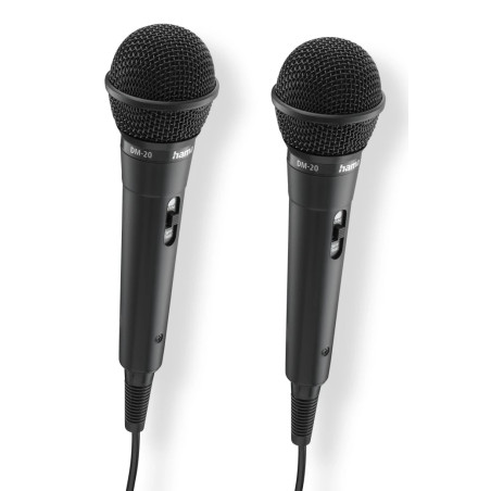 Hama 00046002 Karaoke, Micrófono para karaoke, -75 dB, 100 - 10000 Hz, 600 Ω, Unidireccional, Alámbrico