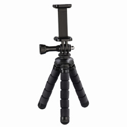 Hama 00004609 Flex, 3 pata(s), Negro, Rojo, 14 cm, 70 g