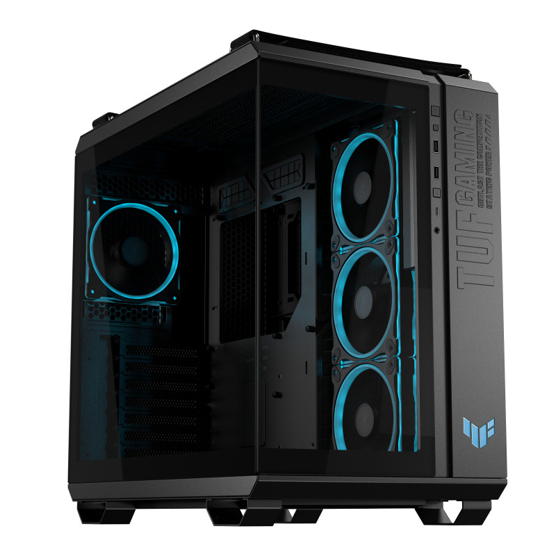 ASUS 90DC0090-B19020 TUF GAMING GT502 Horizon TG ARGB Black, Midi Tower, PC, Negro, ATX, micro ATX, Mini-ITX, Juego, 16,3 cm