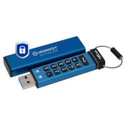 Kingston Technology IKKP200/16GB IronKey Keypad 200 de 16 GB, FIPS 140-3 nivel 3 cifrado AES-256, 16 GB, USB tipo A, 3.2 Gen 1 2