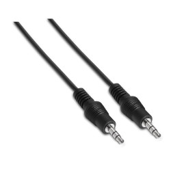 AISENS A128-0143 A128-0143, 3,5mm, Macho, 3,5mm, Macho, 3 m, Negro