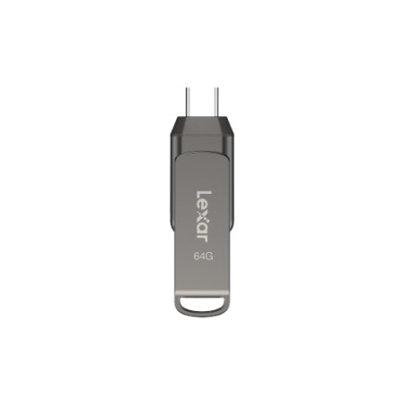 Lexar 933311 JumpDrive LJDD400064G-BNQNG, 64 GB, USB Tipo C, 3.2 Gen 1 (3.1 Gen 1), 130 MB/s, Girar, Gris
