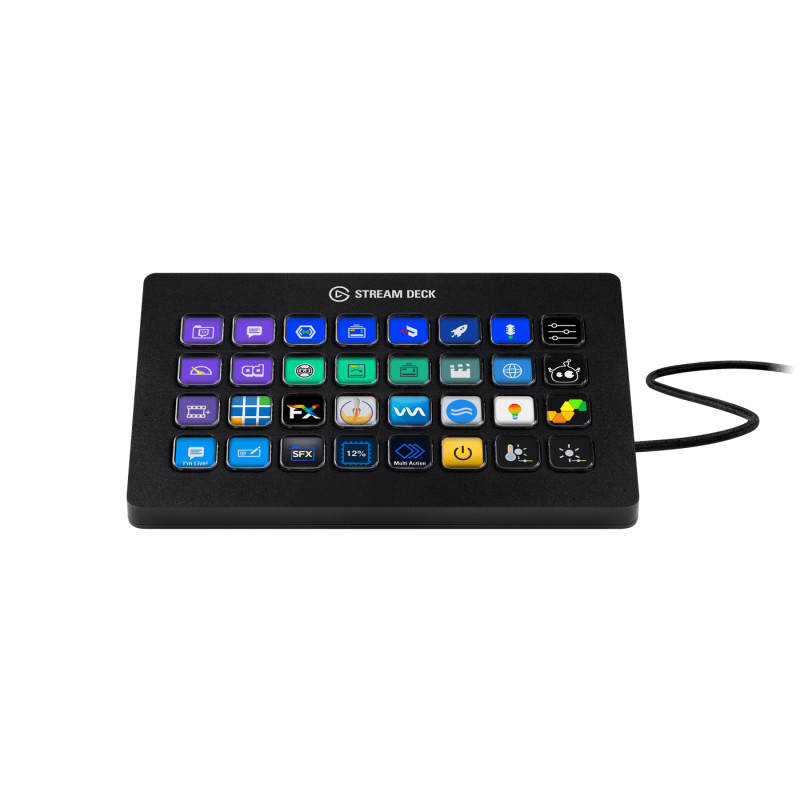 Elgato 10GAT9901 Stream Deck XL, Negro, 32 botones, 182 mm, 112 mm, 34 mm, 410 g