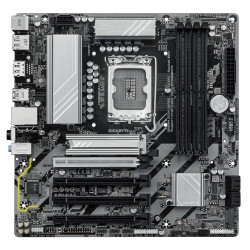GIGABYTE B860M DS3H WIFI6E B860M DS3H WIFI6E Placa base - CPUs Intel Core Ultra, VRM de 5+1+2+1 fases, hasta 9066MHz DDR5, 2
