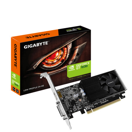 GIGABYTE GV-N1030D4-2GL GeForce GT 1030 2GB, GeForce GT 1030, 2 GB, GDDR4, 64 bit, 4096 x 2160 Pixeles, PCI Express x16 3.0