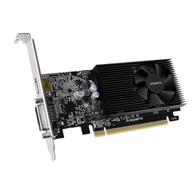 GIGABYTE GV-N1030D4-2GL GeForce GT 1030 2GB, GeForce GT 1030, 2 GB, GDDR4, 64 bit, 4096 x 2160 Pixeles, PCI Express x16 3.0