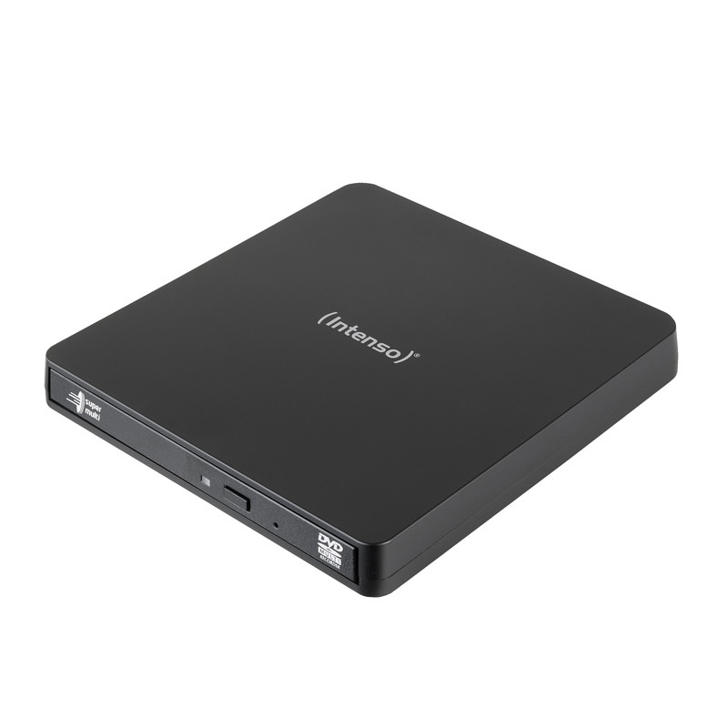 Intenso 5401400 EOD 400D Slim, Negro, Frente, Sobremesa/Portátil, DVD Super Multi DL, USB 3.2 Gen 1 (3.1 Gen 1), CD-DA, CD-R,