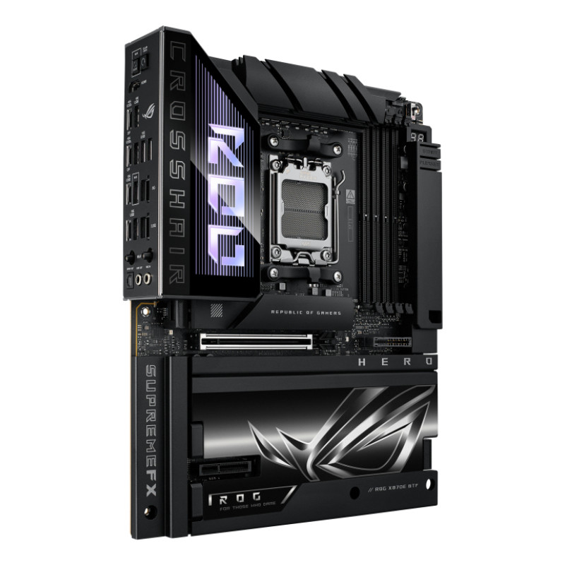 ASUS 90MB1MX0-M0EAY0 ROG CROSSHAIR X870E HERO BTF, AMD, Zócalo AM5, AMD Ryzen 7000 Series, AMD Ryzen 8000 Series, AMD Ryzen