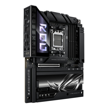 ASUS 90MB1MX0-M0EAY0 ROG CROSSHAIR X870E HERO BTF, AMD, Zócalo AM5, AMD Ryzen 7000 Series, AMD Ryzen 8000 Series, AMD Ryzen