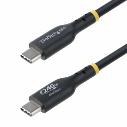 StarTech.com USB2EPR4M Cable de Carga USB-C de 4m - Cable USB Tipo C - Certificación USB-IF - PD de 240W EPR - Cable USB 2.0