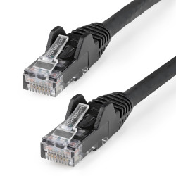 StarTech.com N6LPATCH10MBK Cable de 10m CAT6 Ethernet - LSZH - Cable de Red RJ45 UTP de 10Gb - 650MHz - PoE de 100W -
